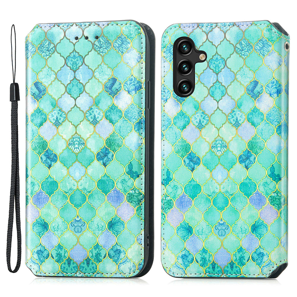 CASENEO 001 Series for Samsung Galaxy A24 4G Pattern Printing Phone Stand Case RFID Blocking Leather Wallet Cover CASENEO 001 Series for Samsung Galaxy A24 4G Pattern Printing Phone Stand Case RFID Blocking Leather Wallet Cover